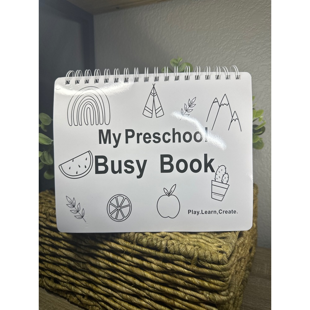 My Preschool Busy Book Interactive Learning Activity Dinosaur Rainbow Match Toy
